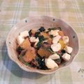 オレンジリング's cooksnap of when they made 南瓜とほうれん草の酢味噌チーズ和え.