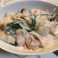 pua3a's cooksnap of when they made 簡単❤青梗菜＆エリンギ＆ハムのクリーム煮.