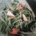 ngtnok's cooksnap of when they made ∞もやしと水菜の中華和え∞.
