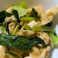 ねこねこさーん's cooksnap of when they made 水なしで作れる！小松菜油揚げめんつゆ煮.