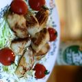 tomo56's cooksnap of when they made 唐揚げ残ったら～朝食にお勧め満腹サラダ♪.