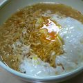 kiyoka777's cooksnap of when they made チキンラーメンで酸辣湯（サンラータン）.