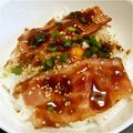 ＭＥＡＴ's cooksnap of when they made メニューのない店の看板メニューベーコン丼.