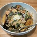 kanabuny's cooksnap of when they made サーモンとさつまいもの味噌バター炒め♪.