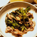 Seasonsととろ's cooksnap of when they made 菜の花と豚肉のからしマヨネーズ炒め.