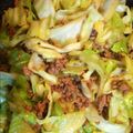 ブタエビチャン's cooksnap of when they made 材料3つ！簡単！キャベツと挽肉の醤油炒め.
