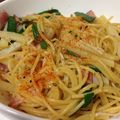 kbkstk's cooksnap of when they made ジャガ芋とニラのパスタ★和風ニンニク醤油.
