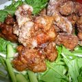 momoco's cooksnap of when they made 絶品!!鶏のからあげの甘酢あえ.