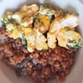 くむちん's cooksnap of when they made ネギ入り炒り卵で彩り♪そぼろ丼.