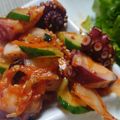 monjimari's cooksnap of when they made だし香るタコきゅうりキムチ♪.