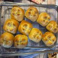 チワワの名前はくるみ's cooksnap of when they made 鉄分補給に！小松菜きなこミルクパン.