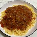 柴犬のお顔☆'s cooksnap of when they made 簡単我が家☆みんな大好きミートスパゲティ.