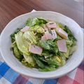 ponnko's cooksnap of when they made レタスとハムと大葉のやみつきサラダ.