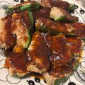 fntr's cooksnap of when they made 【楽めし】簡単美味しい♡ピーマンの肉詰め.