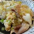 ばたみそーぱん☆'s cooksnap of when they made キャベツと豚肉の♥あんかけ肉チャーハン♫.