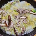 ♡ナムギュ♡'s cooksnap of when they made ごま香る白菜と豚肉の鍋.
