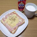 ﾋﾟﾛﾐ♡'s cooksnap of when they made 超ズボラなガーリックマヨチーズトースト.