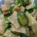 ninsaburou's cooksnap of when they made 給食で大人気☆キュウリと大根のひたひた.