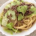 はんぐりーまん02's cooksnap of when they made ひき肉とキャベツのパスタ.