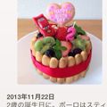 ちゃちゃmam♡'s cooksnap of when they made レンジで簡単♡1歳お誕生日ケーキ.
