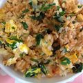 舞花ちゃん☆'s cooksnap of when they made キムニラ玉チャーハン.