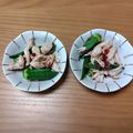 みぃくんのママ's cooksnap of when they made (筋取りカンタン)ささみとオクラの梅和え.