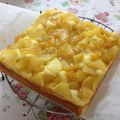 ゆあみあママ's cooksnap of when they made フライパン&HMでりんごと桃のパンケーキ.