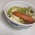 きらり流れ星's cooksnap of when they made うちの鶏鍋(*^_^*)ウインナー入り♫.