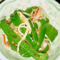 ★かおっち★'s cooksnap of when they made <お弁当用>ピーマンとカニカマの和え物.