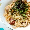 ★k＆n☆'s cooksnap of when they made 和風♡梅鶏スープパスタ.