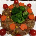 ふーちゃん23's cooksnap of when they made クリスマスに♪ミートローフのリース.