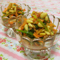 赤い電話's cooksnap of when they made 韓国風　お野菜と松の実和え.