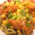 sonop's cooksnap of when they made 鶏唐揚げ、コーン、ピーマンのあんかけ.