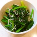 horseland's cooksnap of when they made 小松菜のじゃこあえ♪お弁当にも.