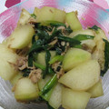 あらび's cooksnap of when they made 冬瓜とニガナ沖縄炒め.