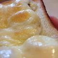 どもごんぶ's cooksnap of when they made バナナ♡チーズ♡トースト.