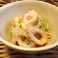 モモレーヌ's cooksnap of when they made たらこ＊ちくわ＊長葱＊マヨ胡麻和え.