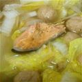 よしよしさん☆'s cooksnap of when they made シャケのはらすのあったか鍋風スープ.
