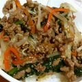 riseshun's cooksnap of when they made 簡単！豚挽き肉丼♪.