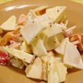 ueyurin's cooksnap of when they made 柿と林檎と大根のレモンマヨ.
