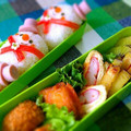 ・aico・'s cooksnap of when they made ♡油揚げのハムとｶﾆｶﾏ巻き巻き♡.
