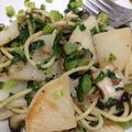 ねぐせさぼてん's cooksnap of when they made じゃこ・かぶ・エリンギのオイルパスタ.