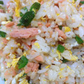 sapyo's cooksnap of when they made ヘルシー！鮭フレークとピーマンの炒飯風！.