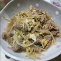 美佳リン's cooksnap of when they made 牛肉とモヤシのすき煮.