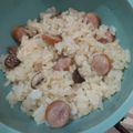 氷室☆蘭's cooksnap of when they made ウインナーとマッシュルームの簡単ピラフ♪.
