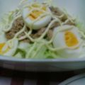 chiru*'s cooksnap of when they made ツナとゆで卵とキャベツのサラダ.