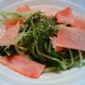 ｃｉｚｃｏ's cooksnap of when they made 簡単！！水菜とベーコンの炒め物.