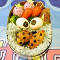 マッハママ's cooksnap of when they made 青色ご飯でキャラ弁☆クッキーモンスター.