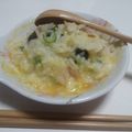 だいごろうん's cooksnap of when they made 一人飯に☆ベーコンとネギのおじや☆.