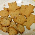 kitamegu's cooksnap of when they made あっというまに☆きなこ＆ごまクッキー.